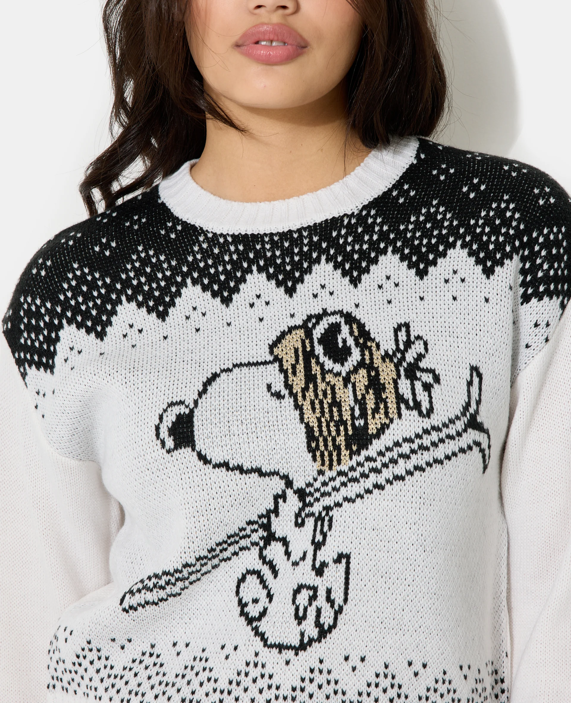 Pull jacquard SNOOPY