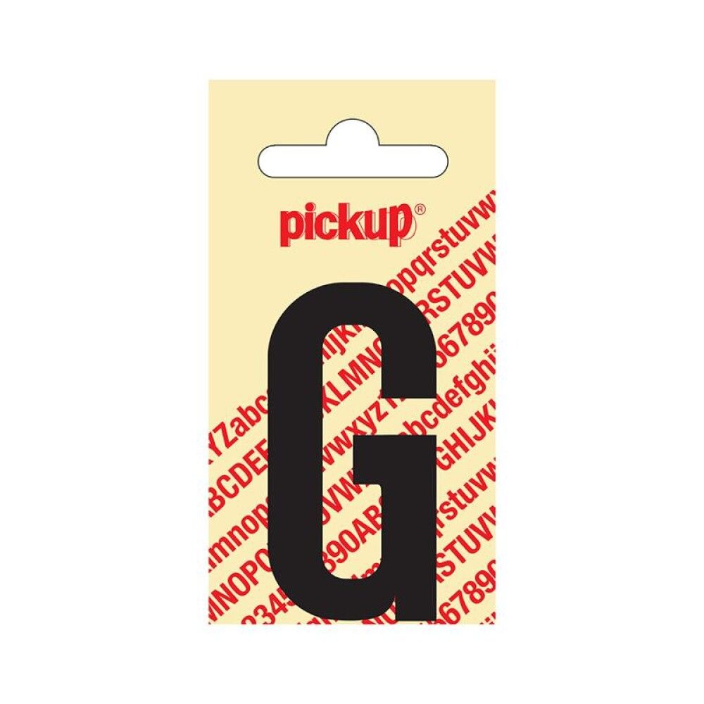BOKSTAV PICKUP NOBEL G 60 MM SVART