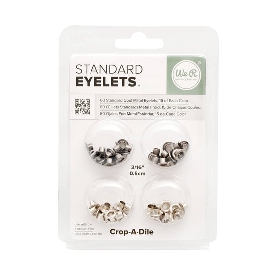 We R Makers Cool Metal Standard Eyelets 60 Pack