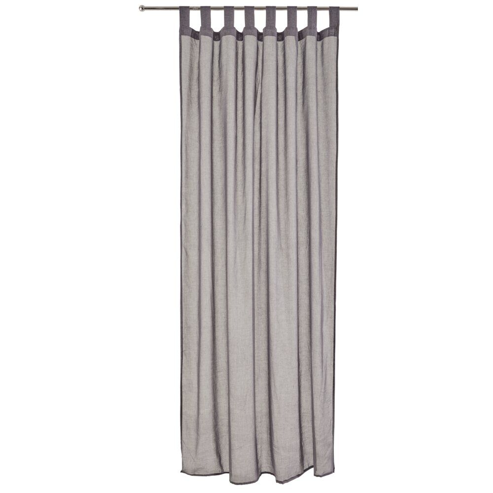 Voilage à oeillets gris foncé 140x240cm
