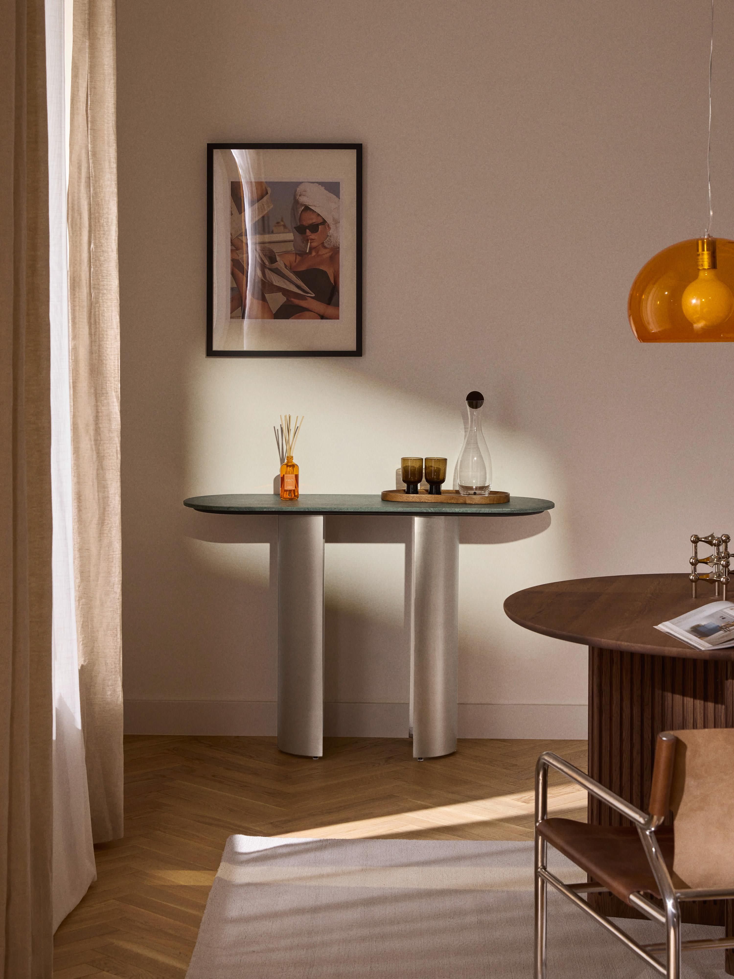 Konsole Noam mit Marmor-Platte