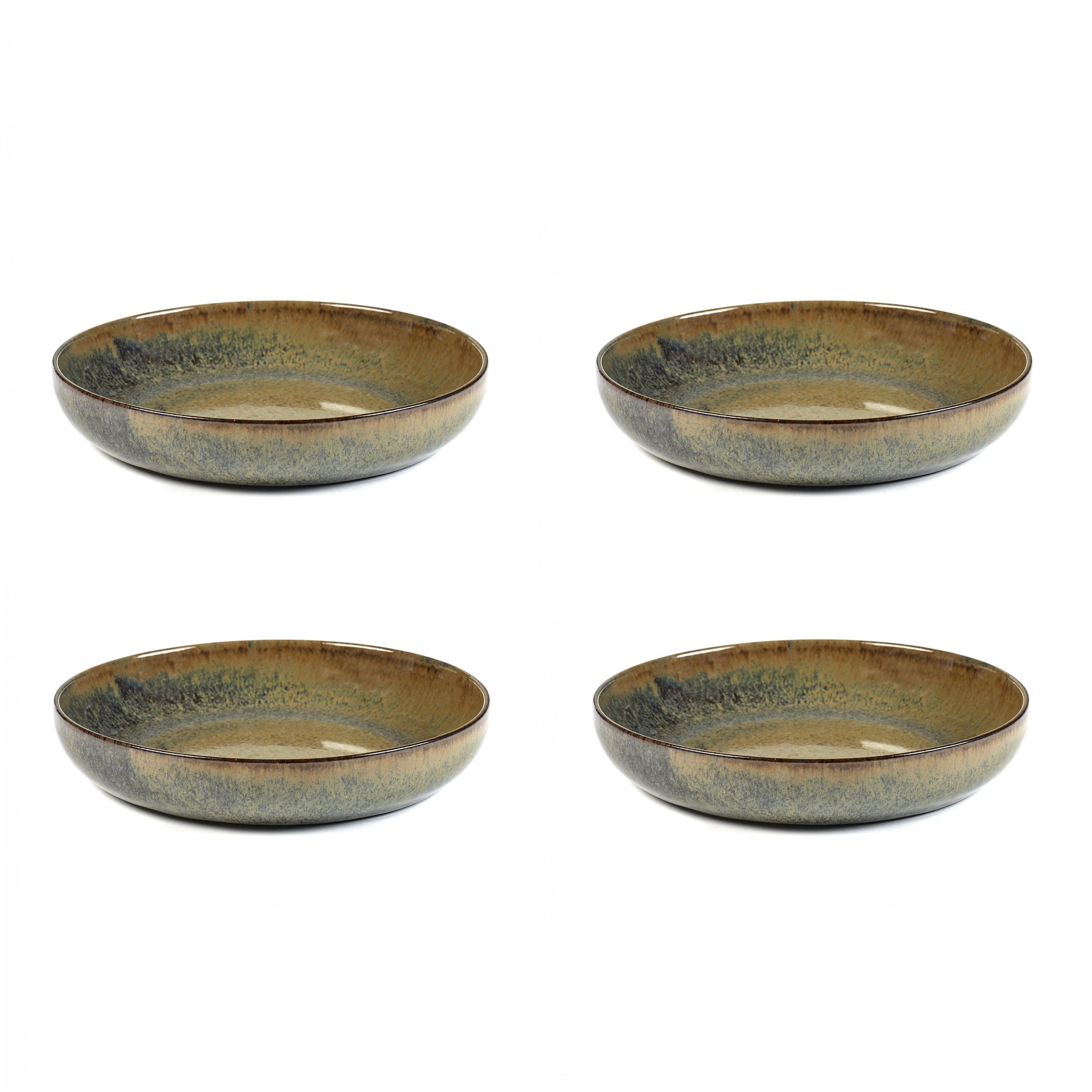 SERAX - Sergio Herman - Surface Diep Bord 4 st. - Ø 21 cm