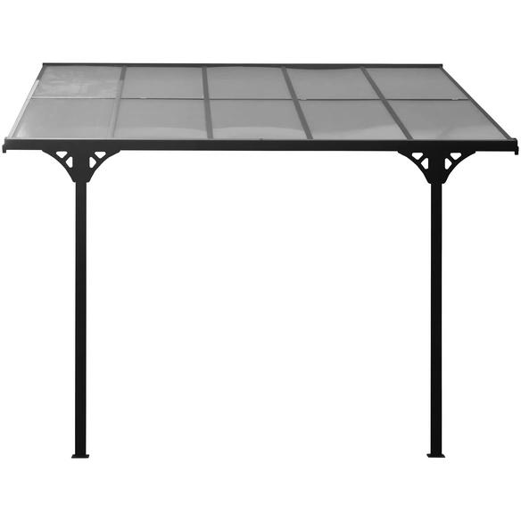 Terrassendach »Bruce«, Breite: 313 cm, Dach: Polycarbonat (PC), schwarz