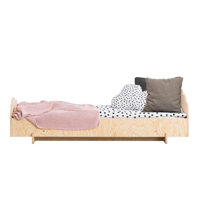 LOUISON - Lit 70x140 sommier inclus naturel
