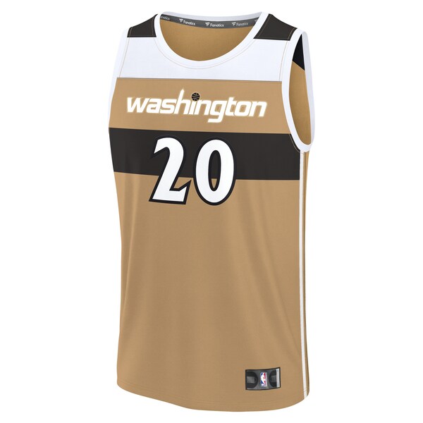 Alex Sarr Washington Wizards  2025/26 City Edition Fast Break Jersey - Gold