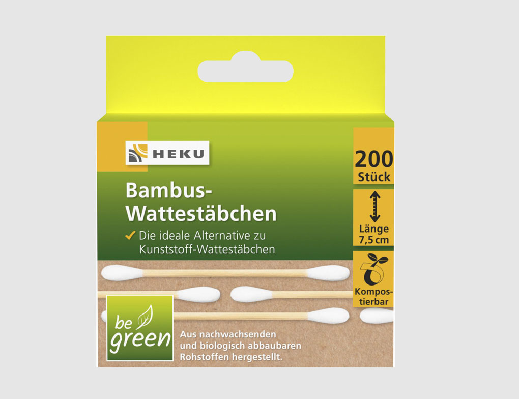 Wattestäbchen aus Bambus