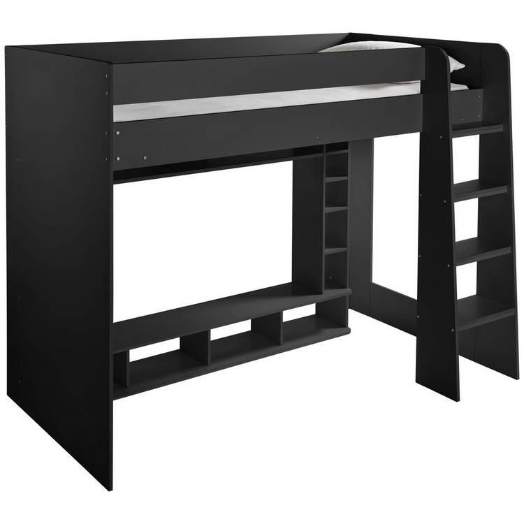 Habitat Gaming High Sleeper and Kids Mattress - Black