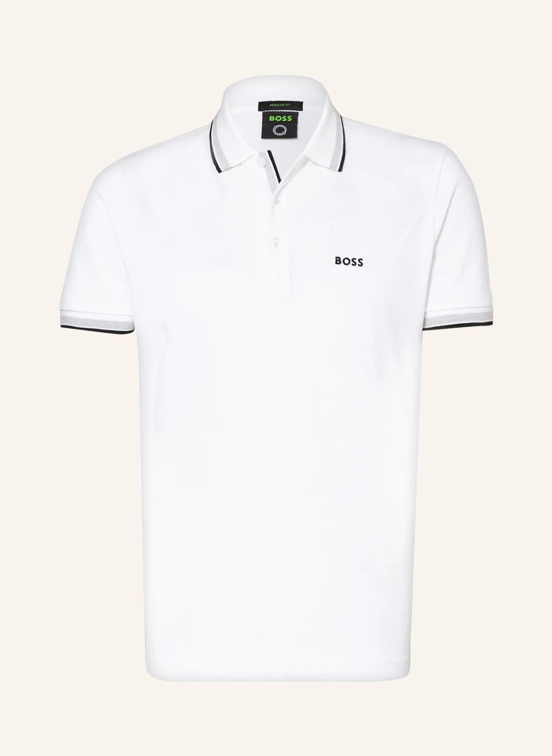 BOSS Piqué-Poloshirt PADDY CURVED Regular Fit