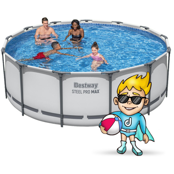 Basen stelażowy ogrodowy 396x122cm Bestway zestaw 5618W