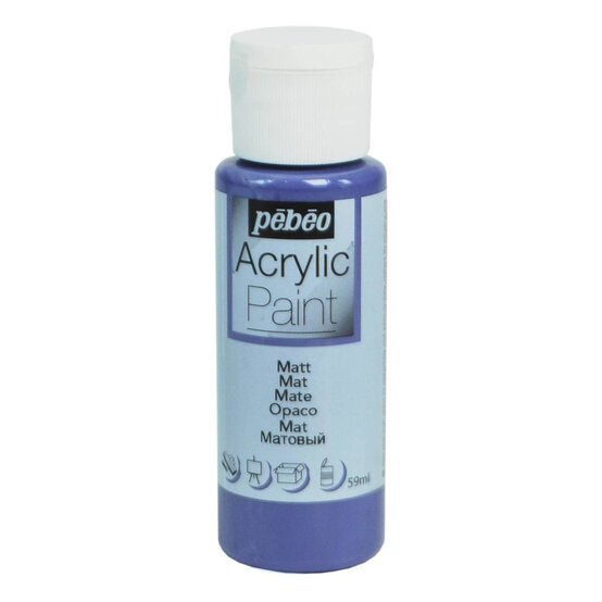 Pebeo Violet Matt Acrylic Craft Paint 59ml
