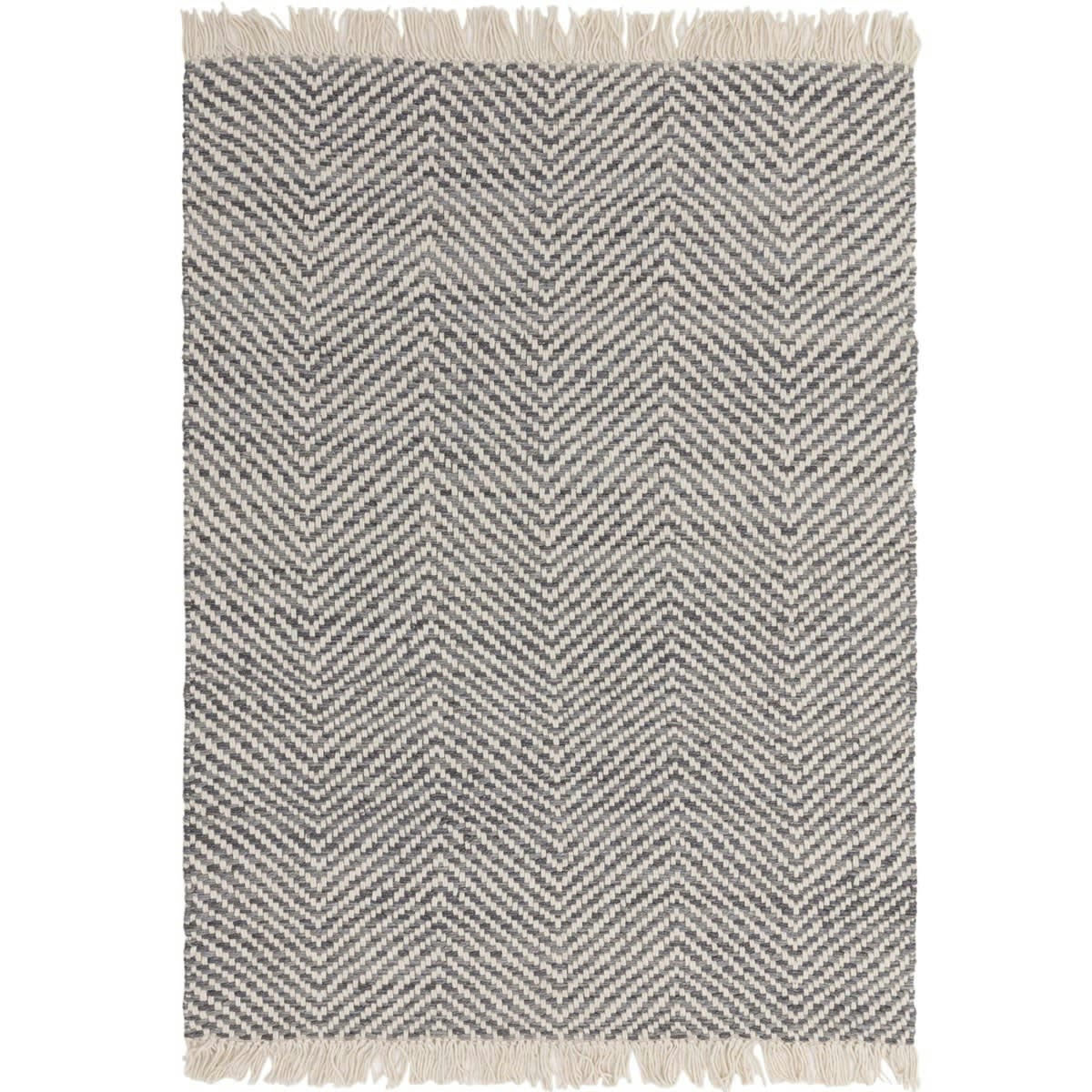 VIGA - Tapis de salon en jute gris 160x230 cm