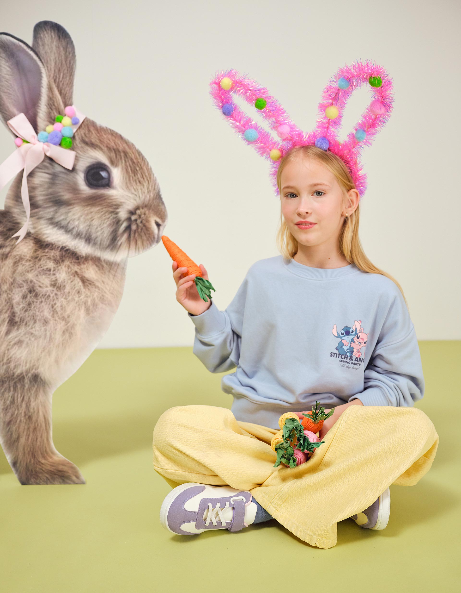 Sweatshirt de Felpa 'Stitch' ©Disney, Menina, Azul
