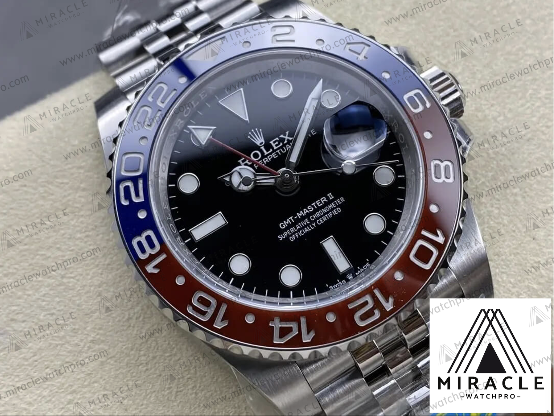 ROLEX-GMT MASTER II-ref.M126710BLRO-0001-Elite Clone-40mm-Replica Watch