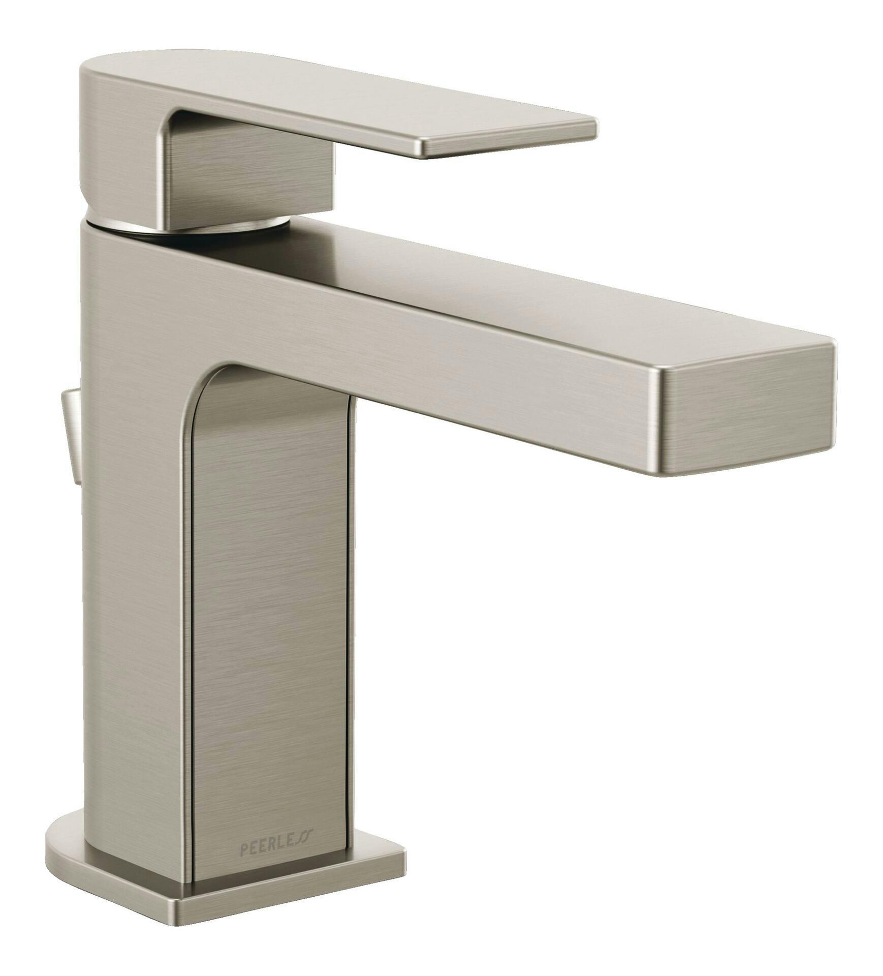Peerless® Xander Single Handle Rigid Spout Single Hole Bathroom Sink Faucet WaterSense® Certified, Brushed Nickel
