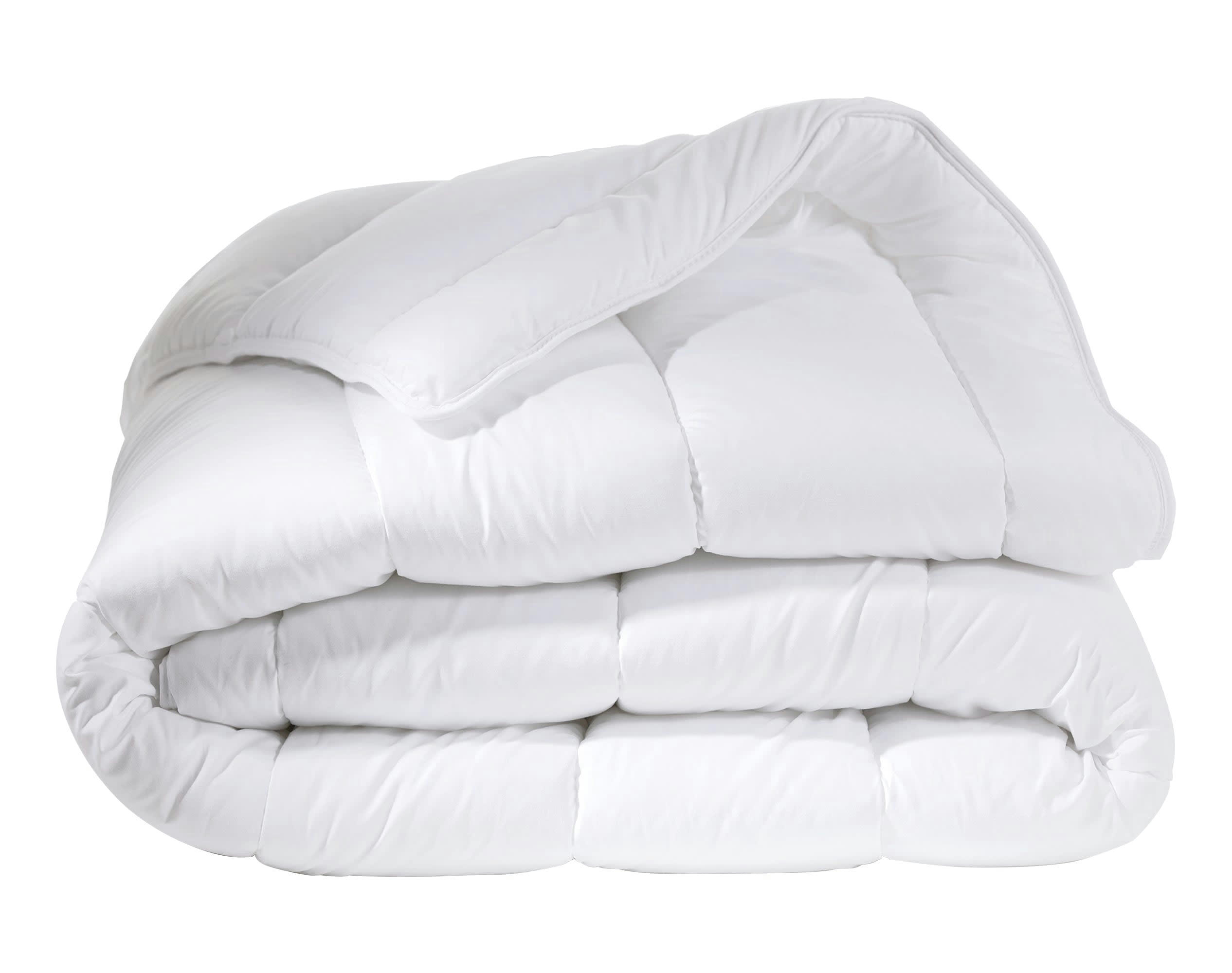 FANTINE - Couette légère 240x220 blanc en coton 200g/m²