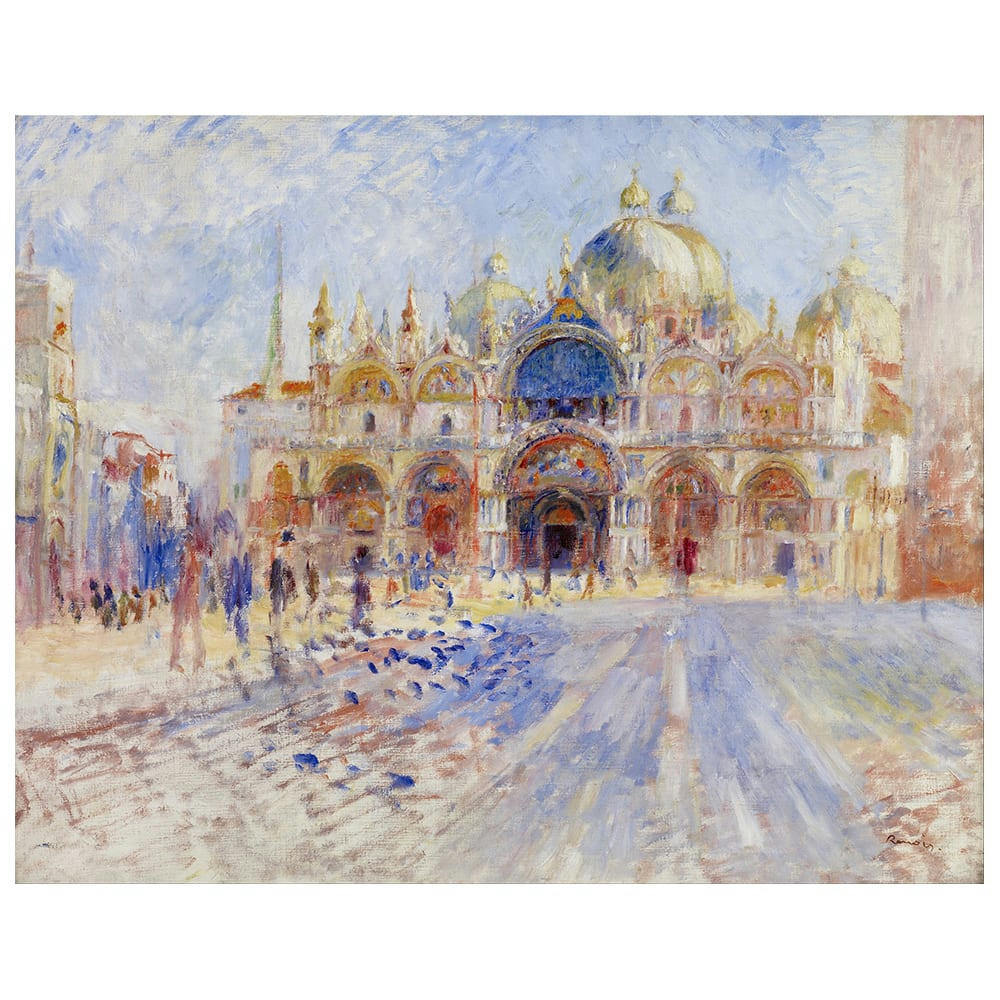 - Tableau La Place Saint-Marc Venise Pierre Auguste Renoir 60x75cm