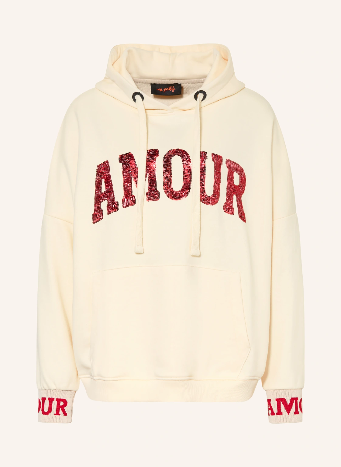 miss goodlife Hoodie mit Pailletten