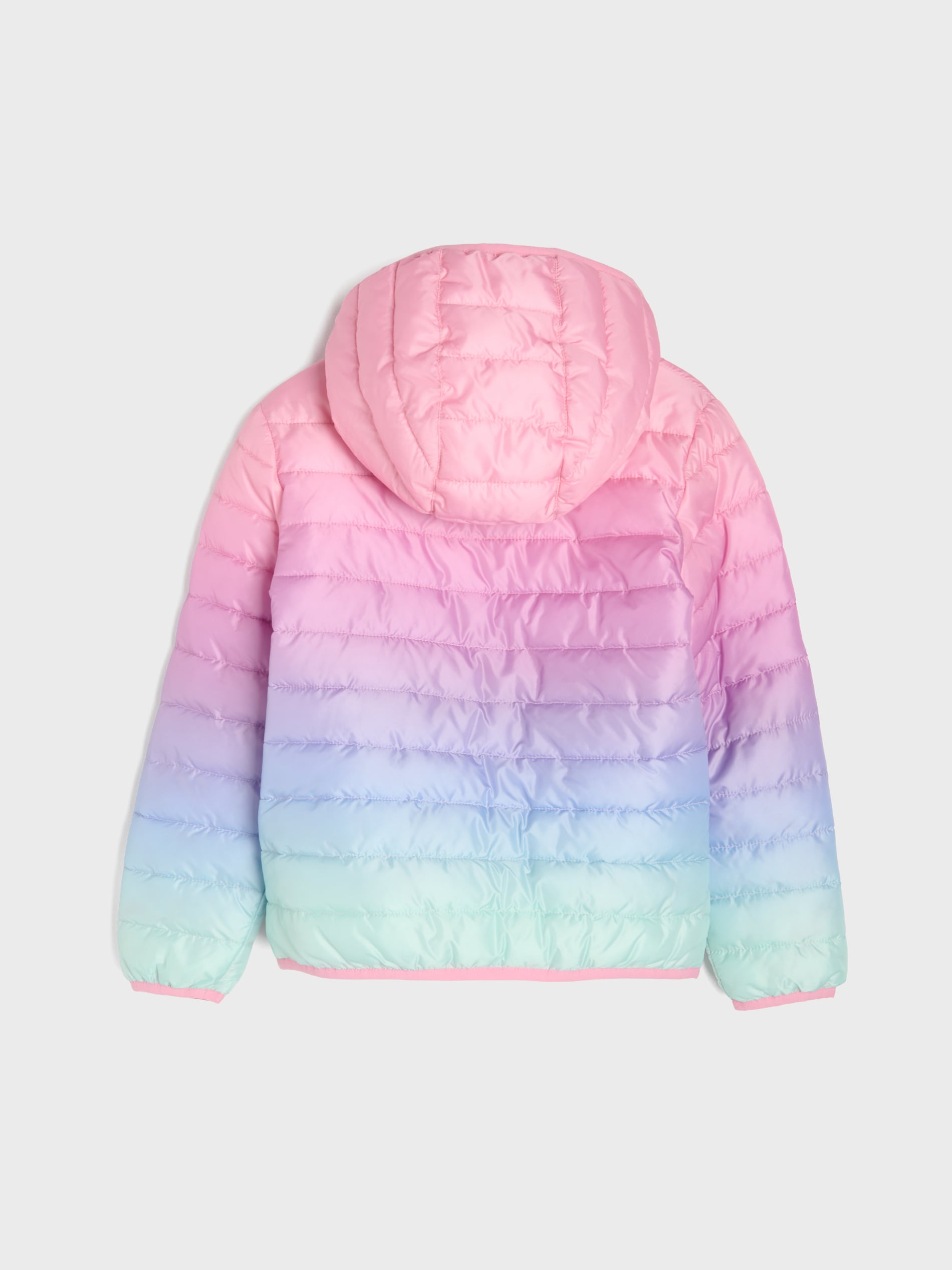 Pikowana kurtka puffer z kapturem Minnie Mouse