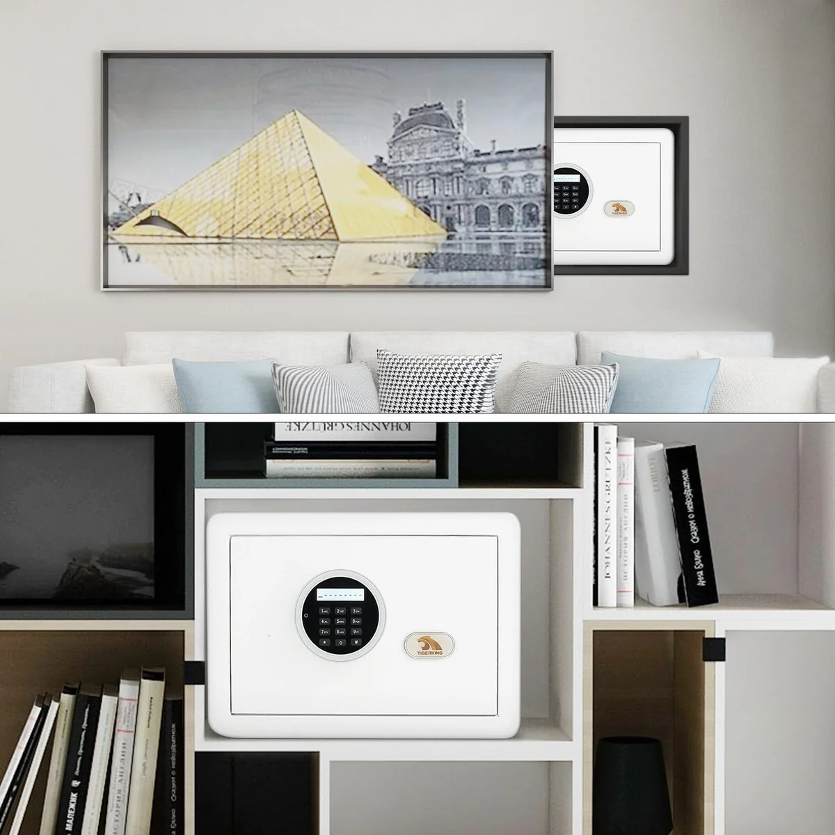 Digital Security Safe Lock Box, 1.2 Cubic Feet Steel Safety Box