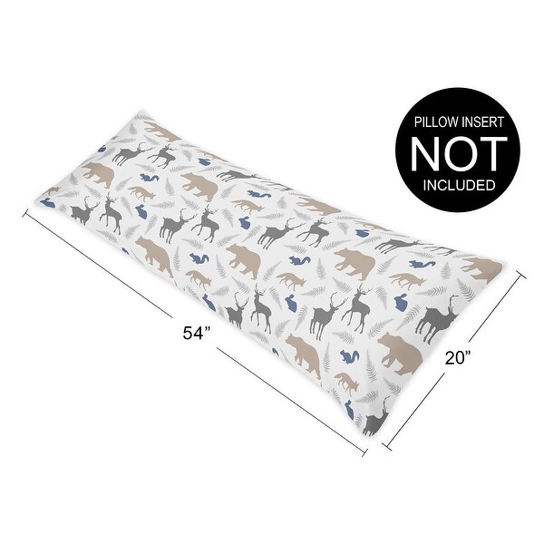 Sweet Jojo Designs for Woodland Animals Collection Body Pillow Case - Multi