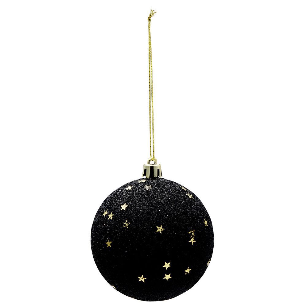 Boule de No&euml;l déco étoiles Ø8 cm