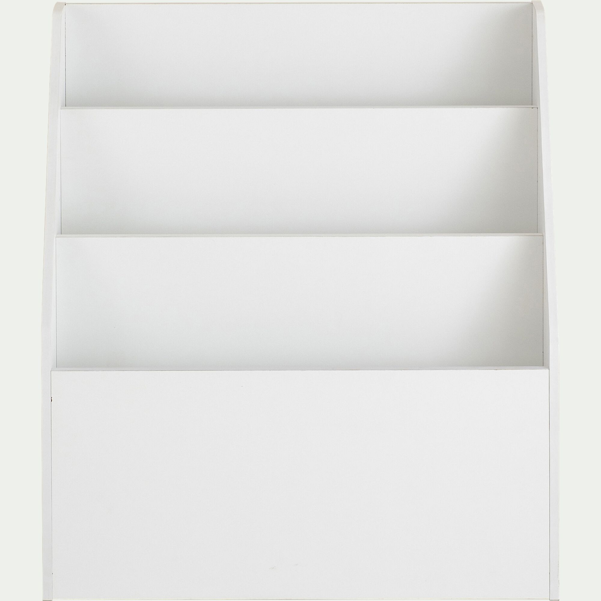 CAZ - Range-livres enfant 3 compartiments en bois - blanc