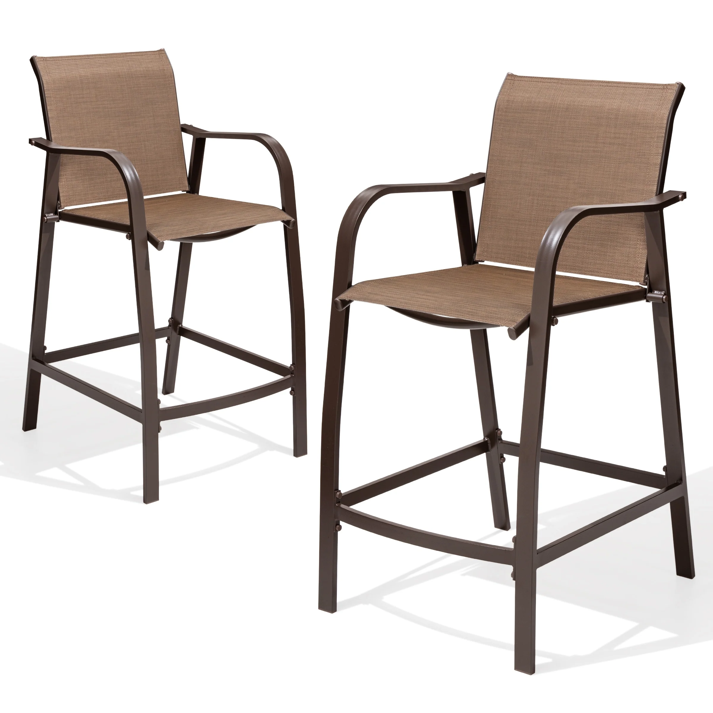 Crestlive Products Outdoor Counter-height Bar Stools (Set of 2) - See the Description