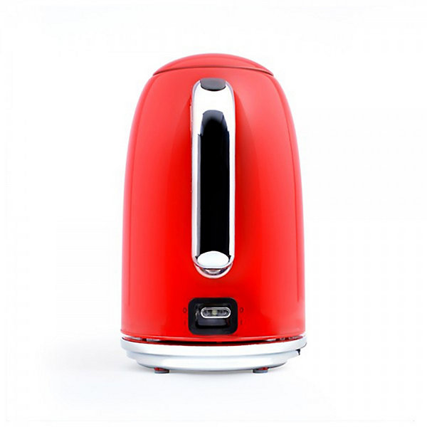 Bouilloire rétro 1,7L - LIVOO DOD180R - ROOUGE - Puissance de 2200 W - Filtre anticalcaire amovible - Socle pivotant