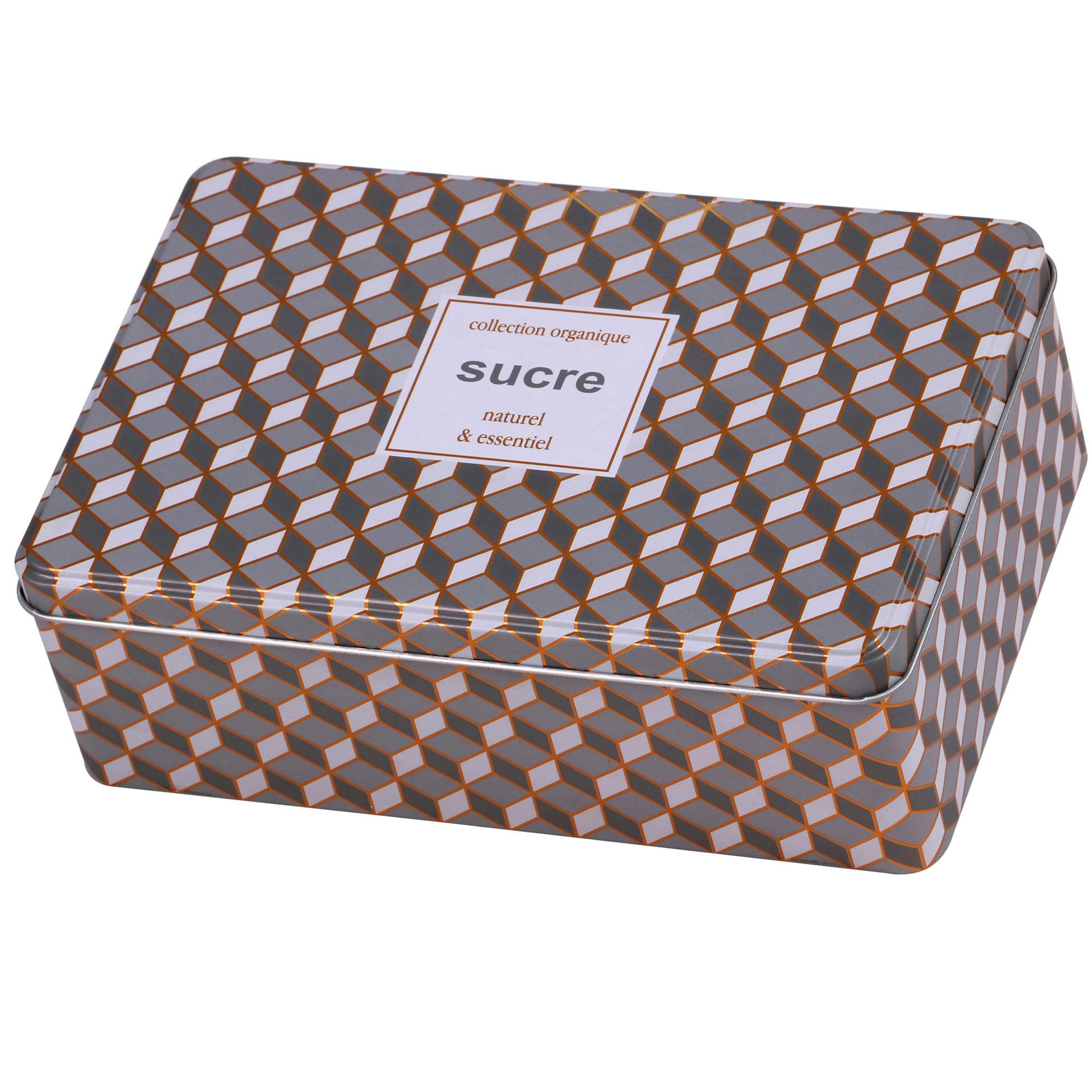 - Boîte à sucre morceaux en métal 20x13x7cm