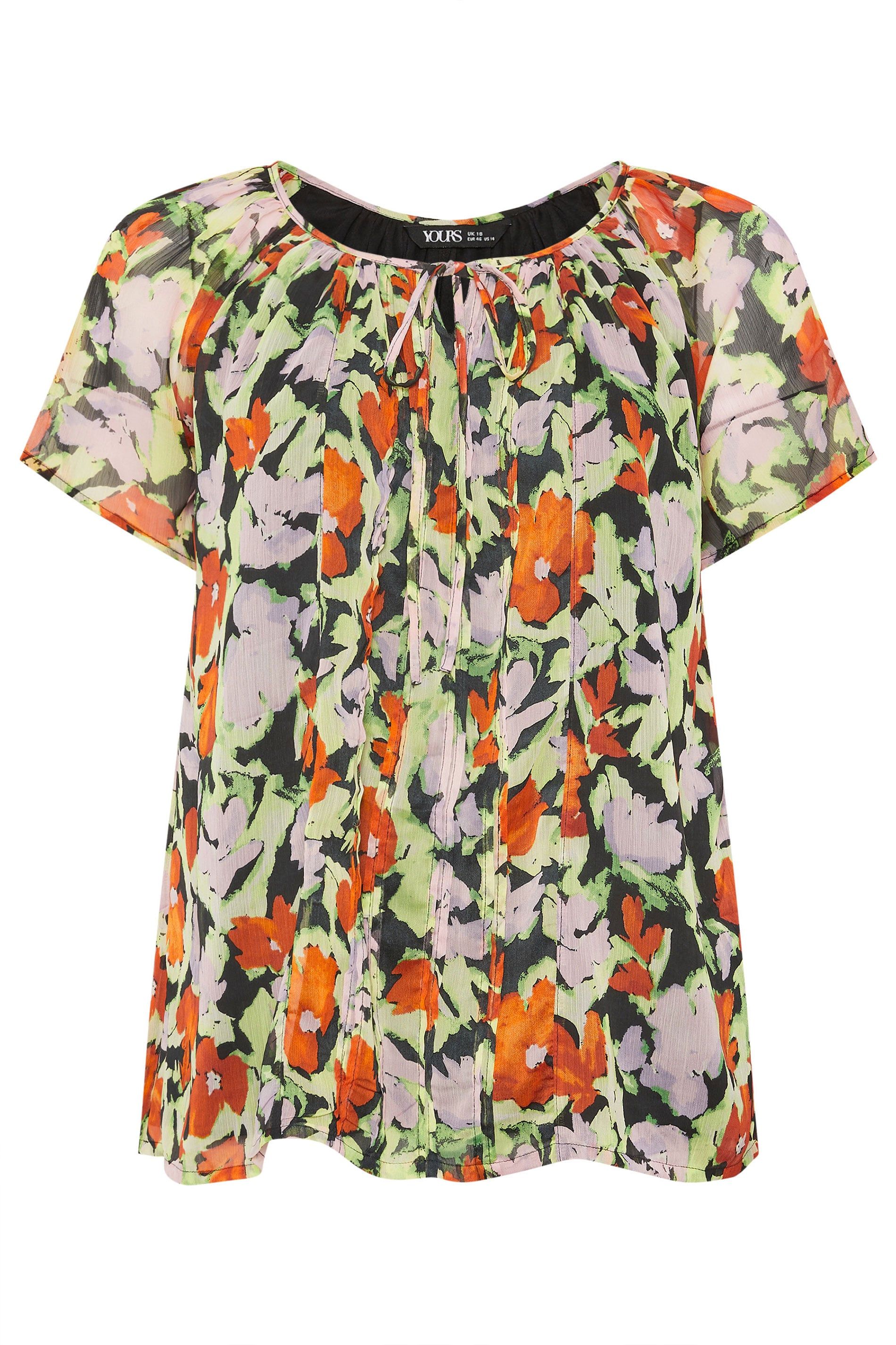 Yours Floral Pintuck Blouse