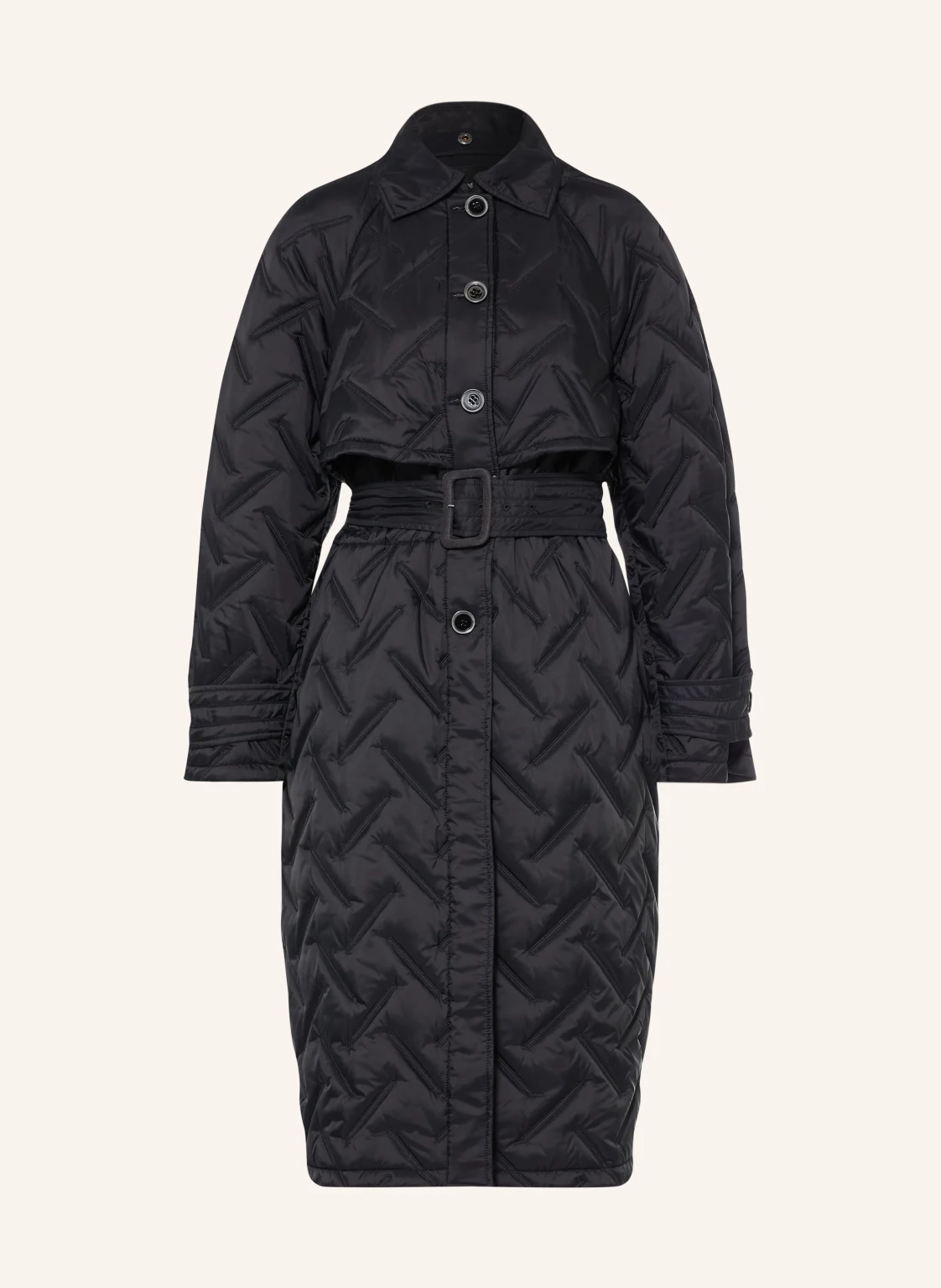 EMPORIO ARMANI Steppmantel mit abnehmbarer Kapuze