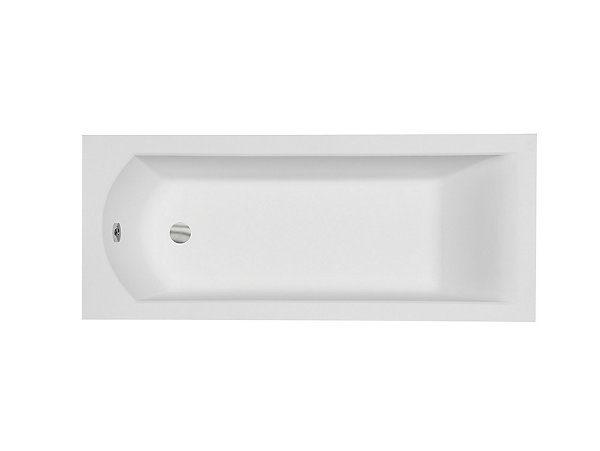 Baignoire rectangulaire blanche à encastrer - SHEA SLIM - 150 x 70 cm