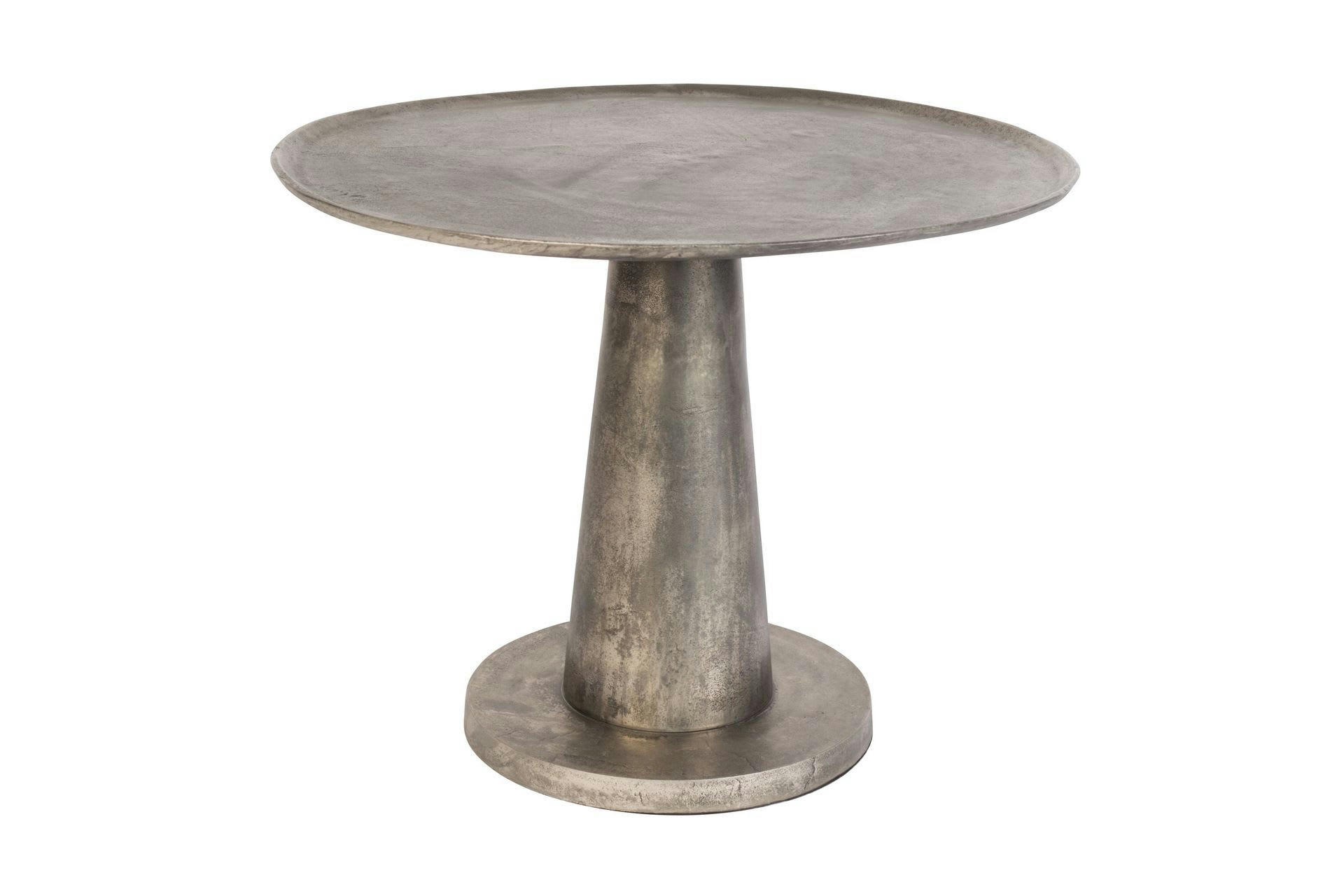 BRUTE - Table d'appoint brute en laiton gris