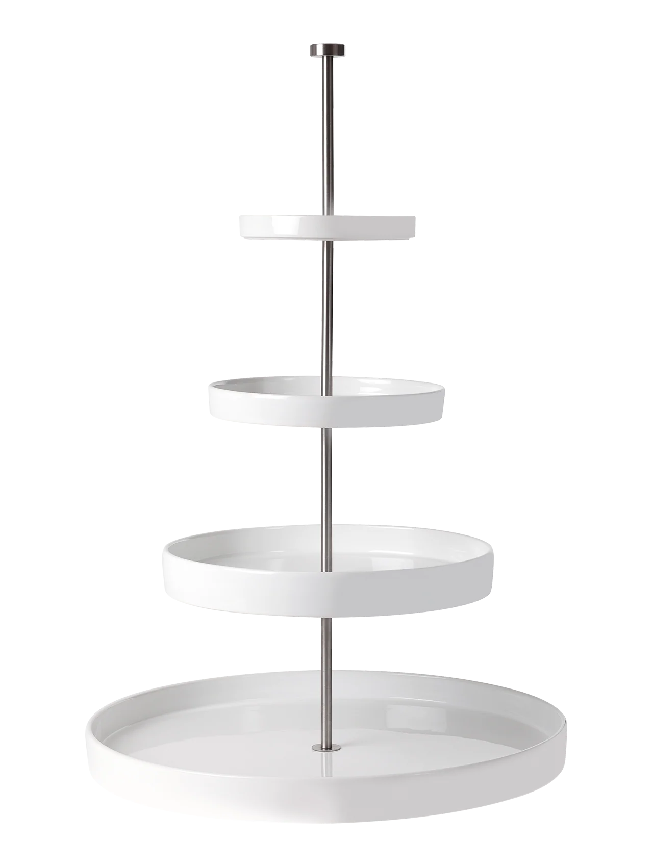 etagere, 4 stufig, weiß