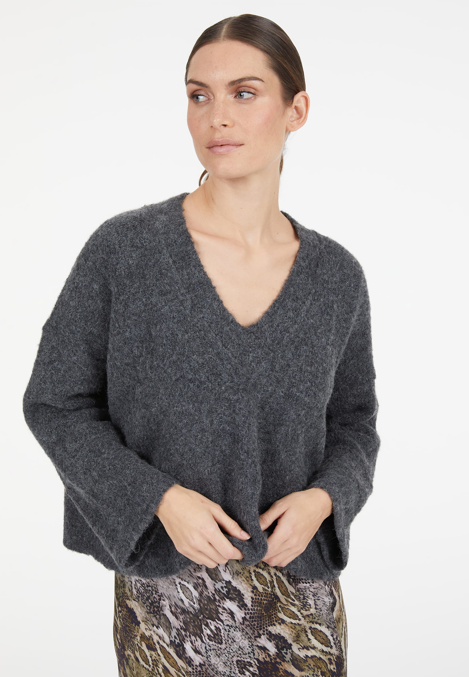 Pullover aus flauschiger Rippe
