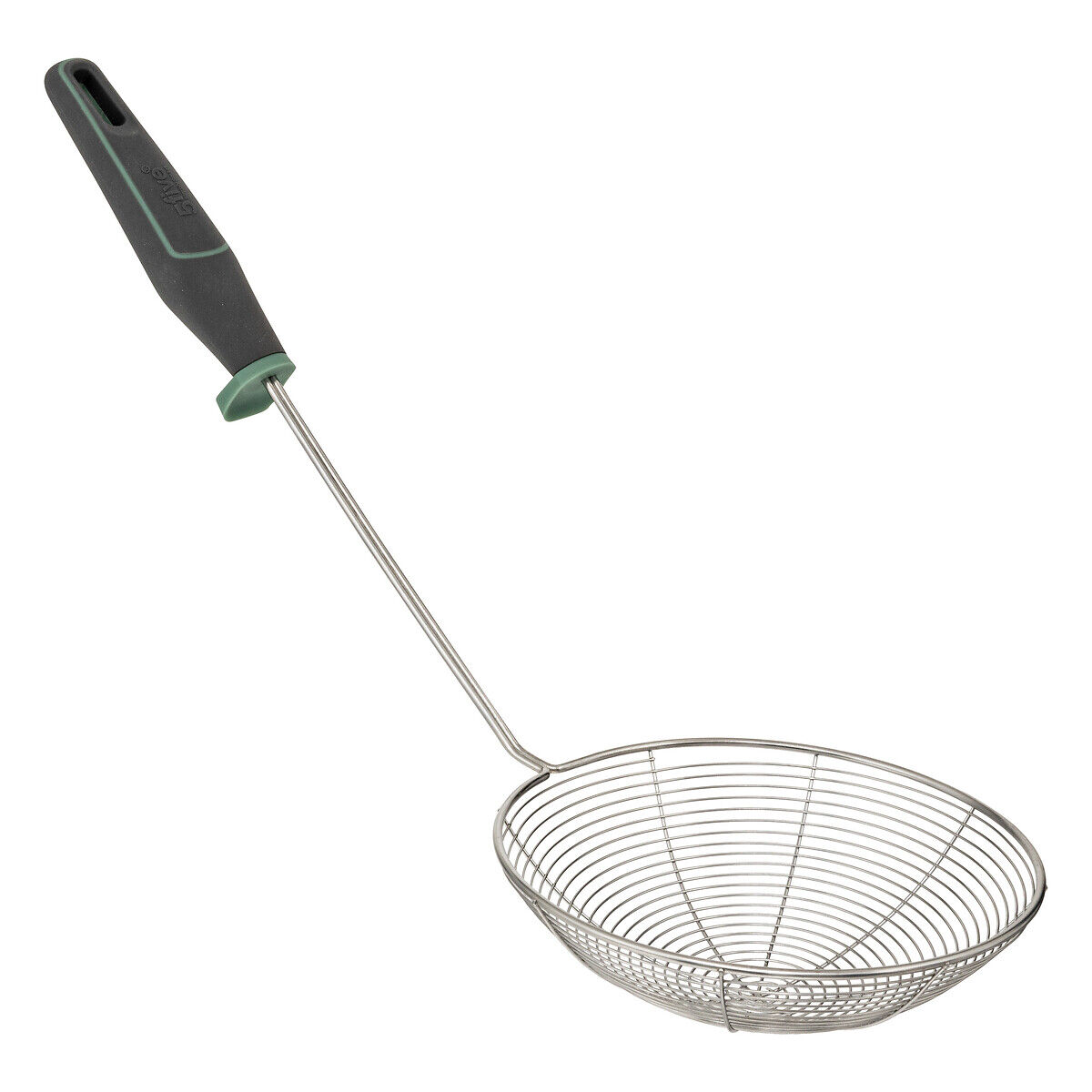 Espumadeira NEO preta em aço inoxidável