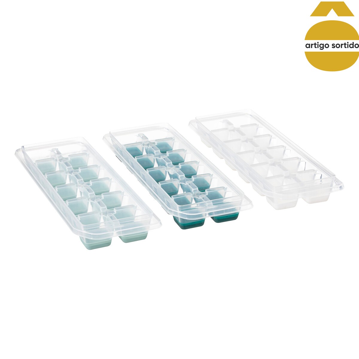 Conjunto de 3 cuvetes para gelo