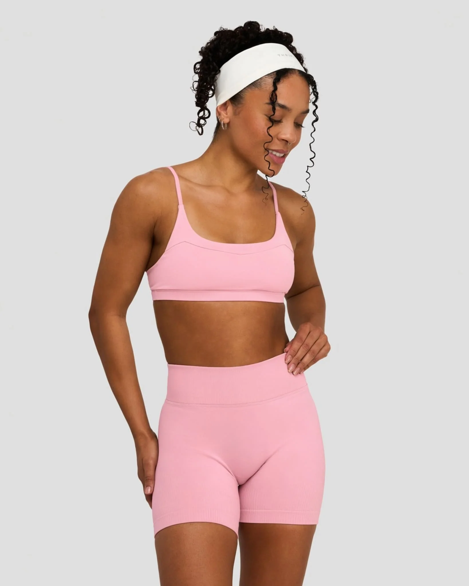 Elevate™ Sculpting Seamless Scoop Neck Bra | Cotton Pink