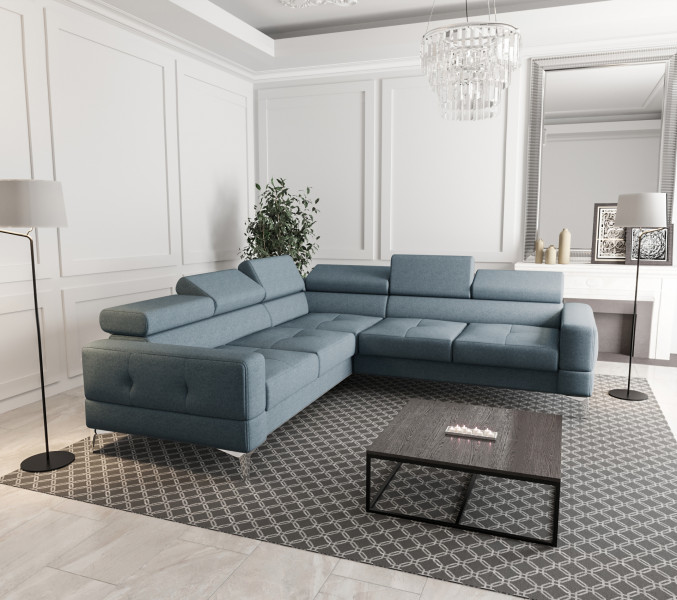 Narożnik Tapicerowany Toscania Max 250×250 Z Funkcją Spania TKANINA