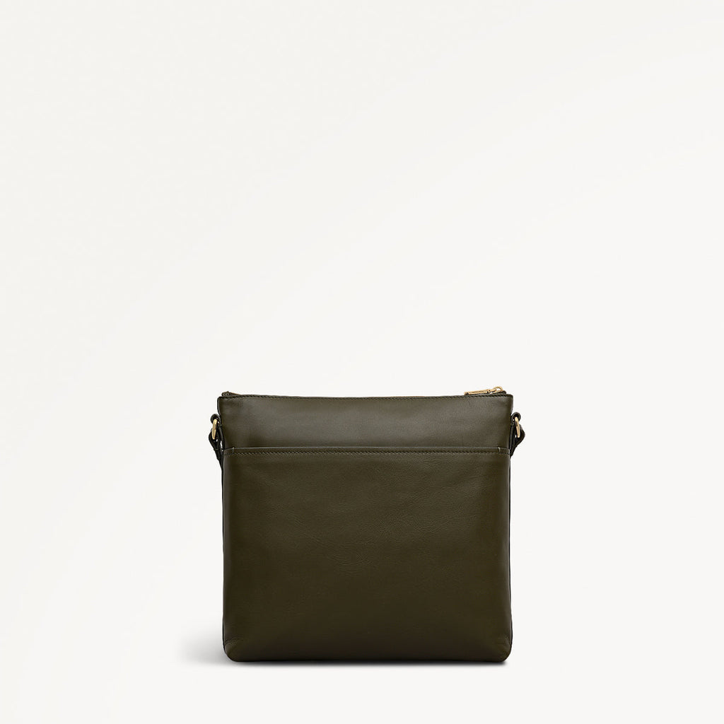 Pockets - Large Ziptop North-South Cross Body Bag