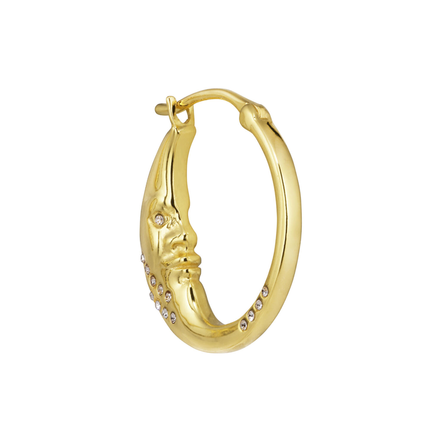 Moonbeam Hoop, forgyldt