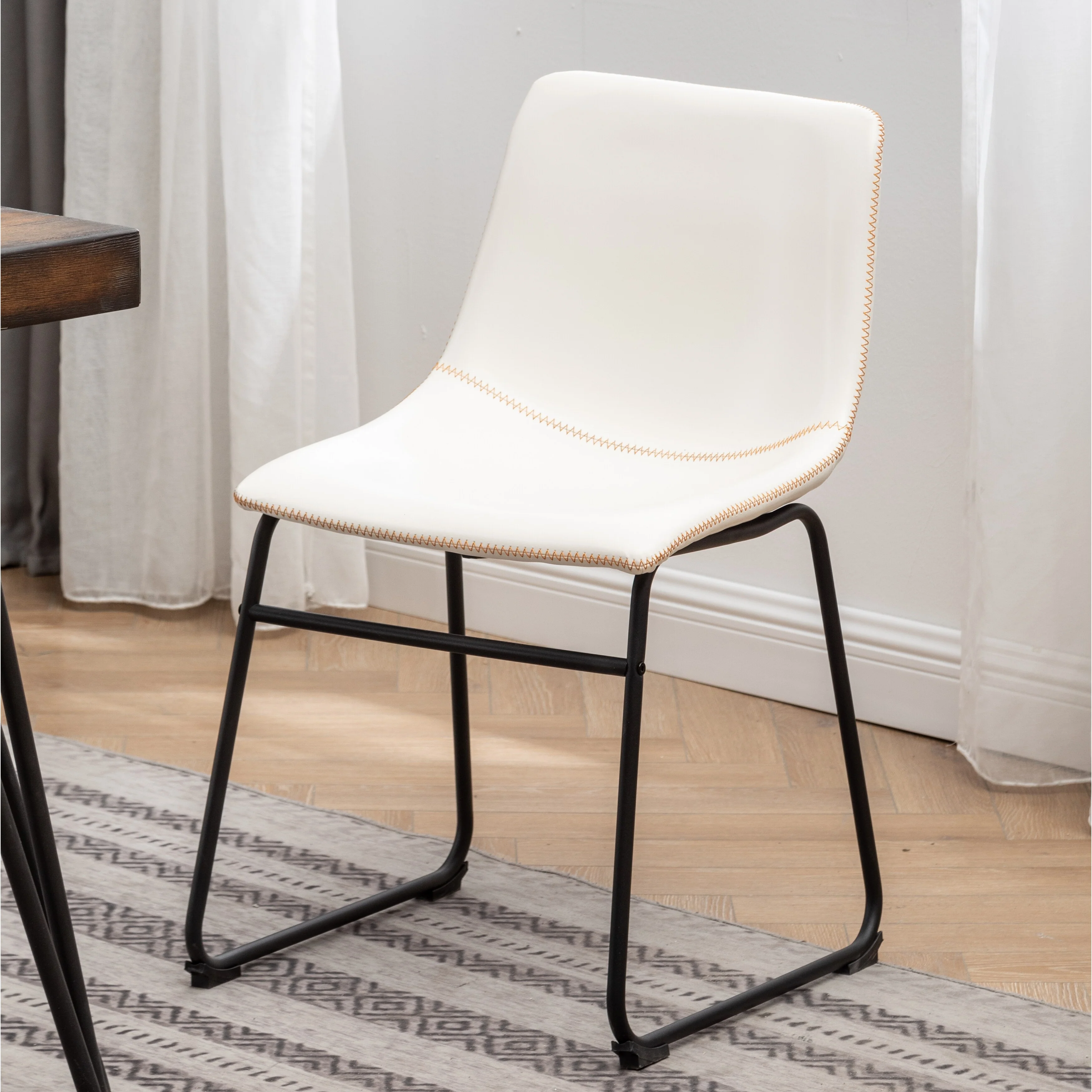 Roundhill Furniture Aryven Industrial 7-Piece Dining Set