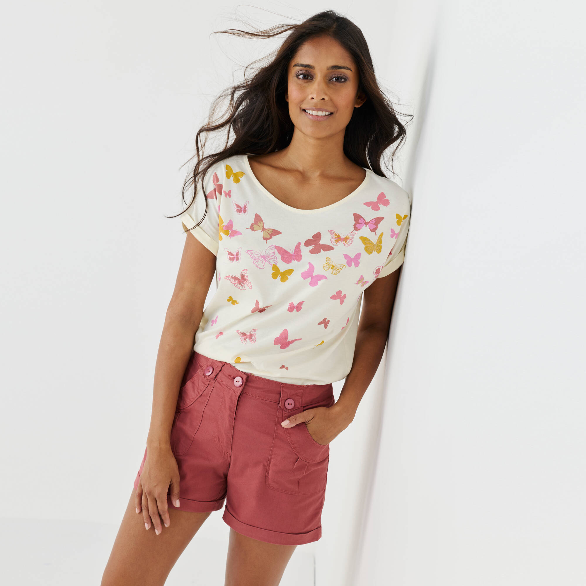 Short à revers, stretch