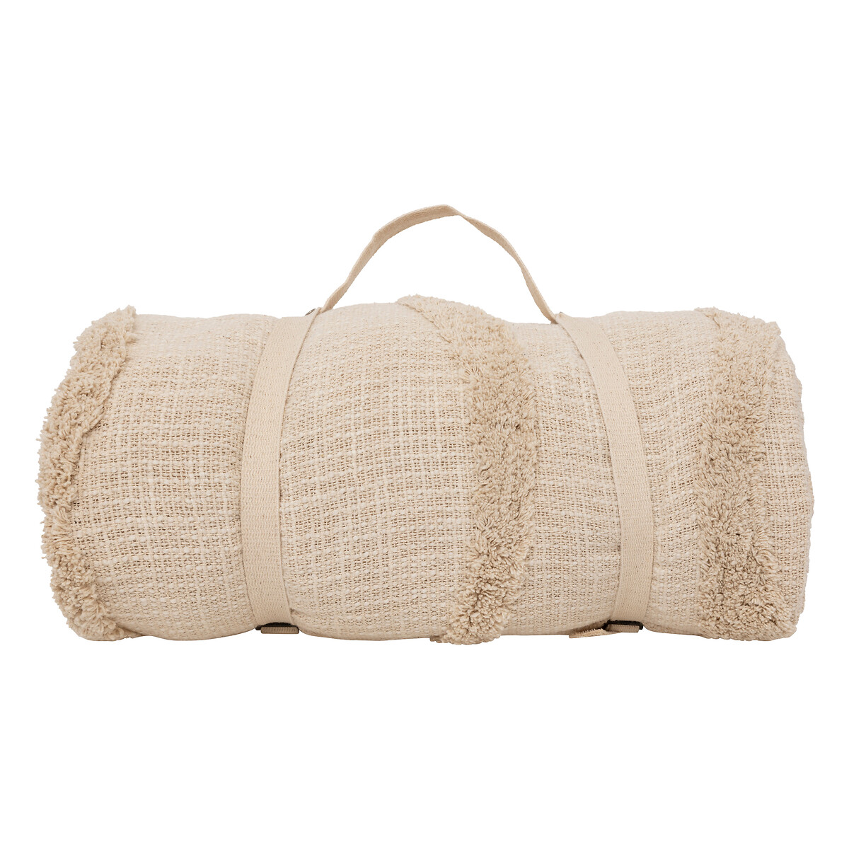 Colcha SLUB tuft bege 240x260cm