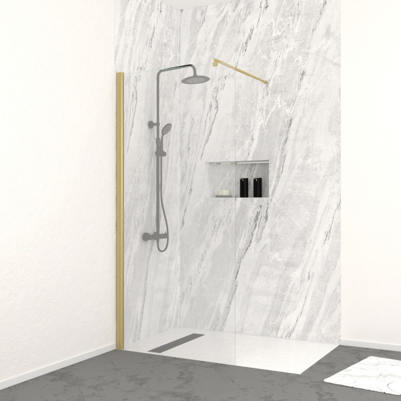 Paroi de douche Parma 2 or 90 x 200 cm AURLANE