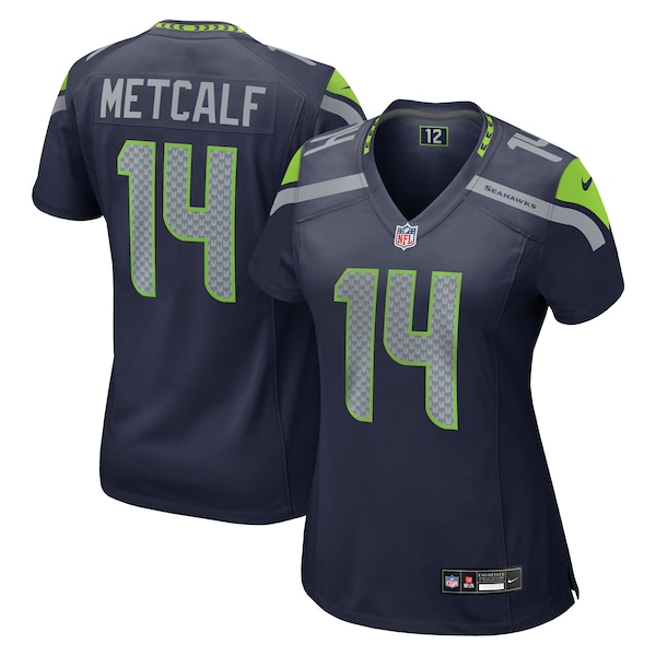 DK Metcalf Seattle Seahawks Nike Women's Team Game Jersey - College Navy