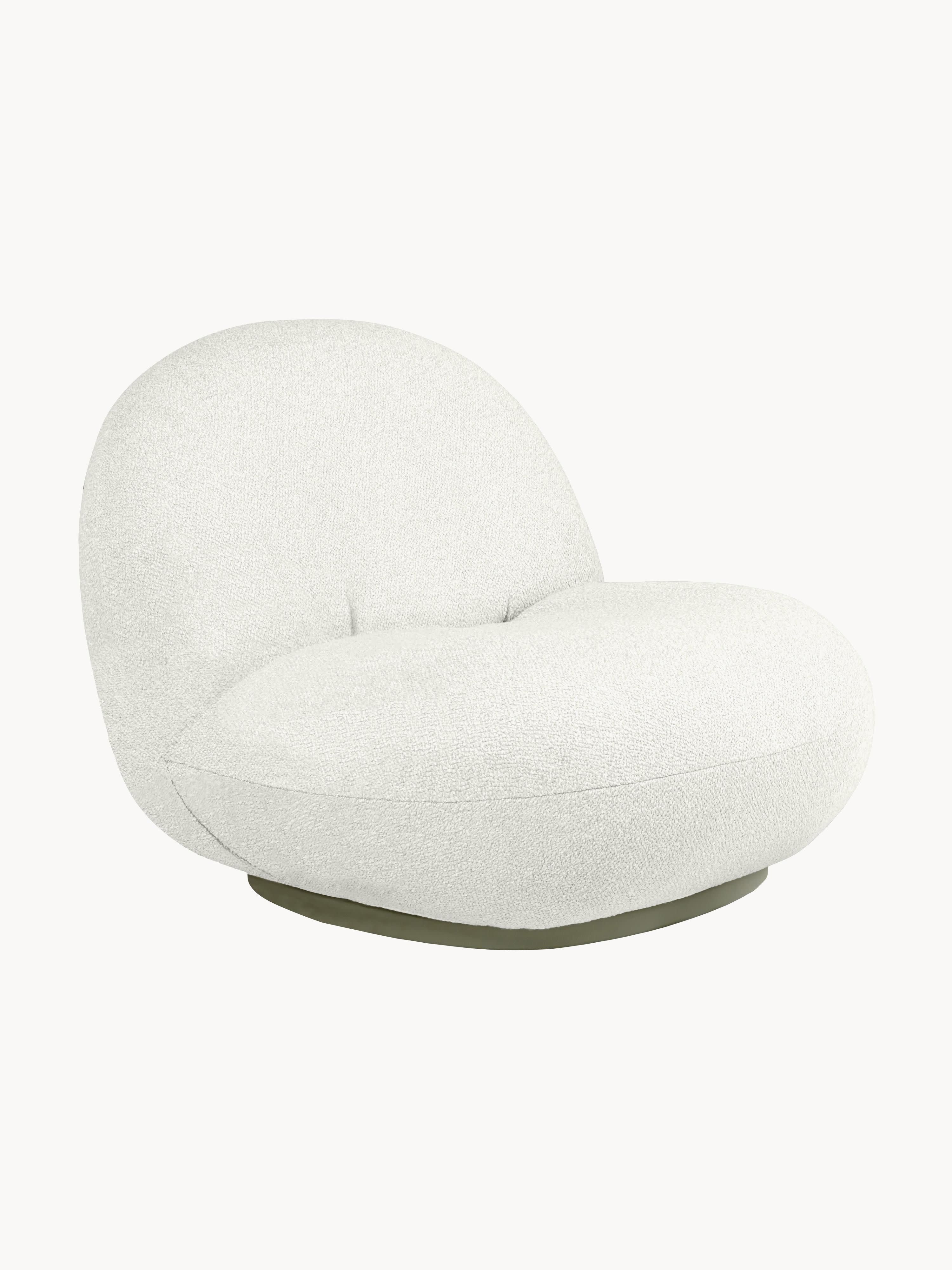 Drehbarer Bouclé-Gartensessel Pacha