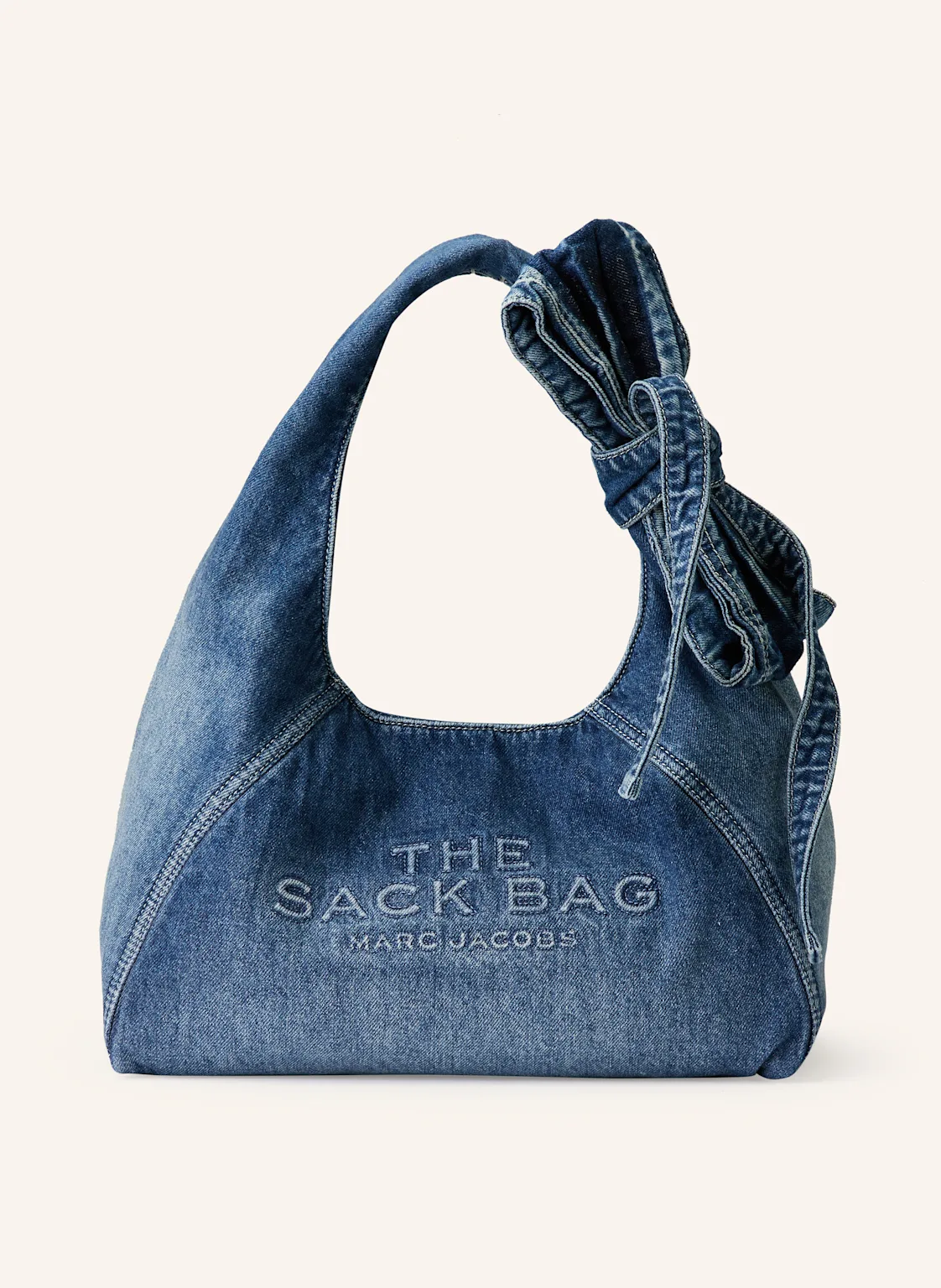 MARC JACOBS Hobo Bag THE BOW DENIM SACK BAG