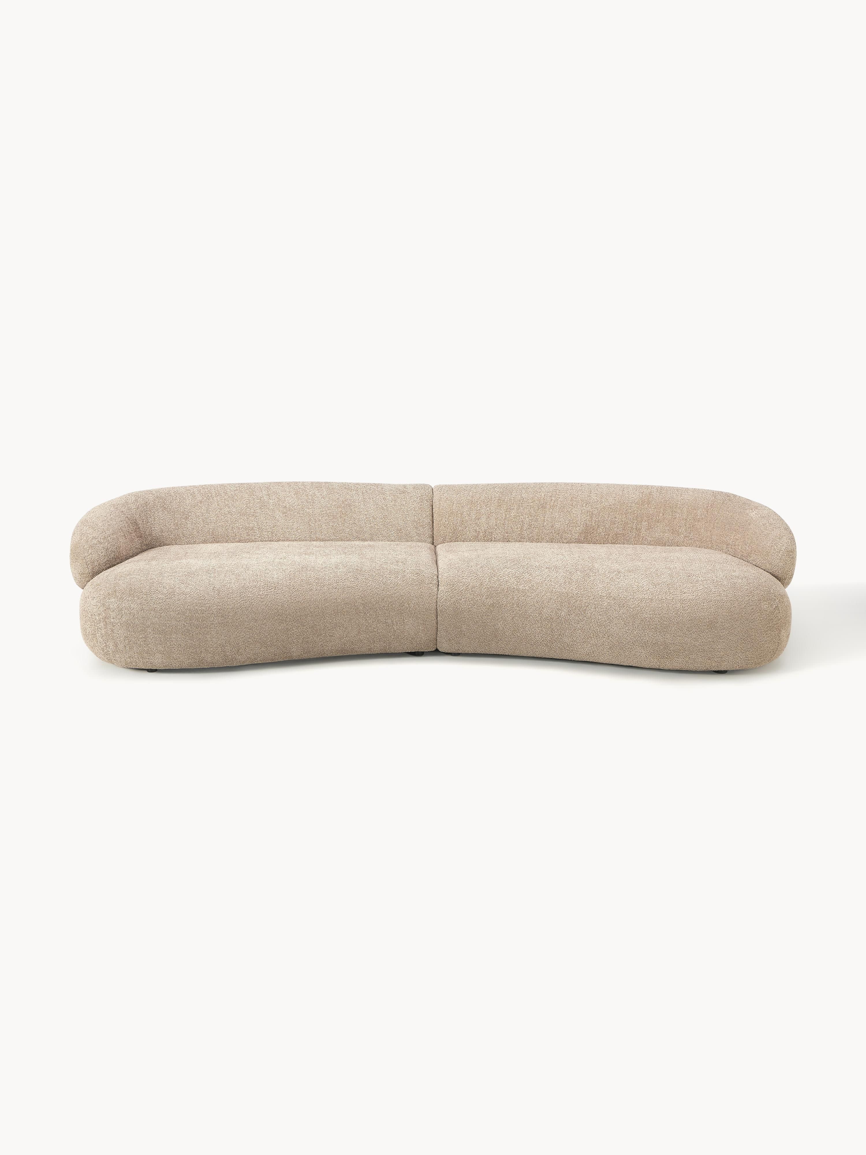 Sofa Alba (4-Sitzer) aus Teddy-Bouclé