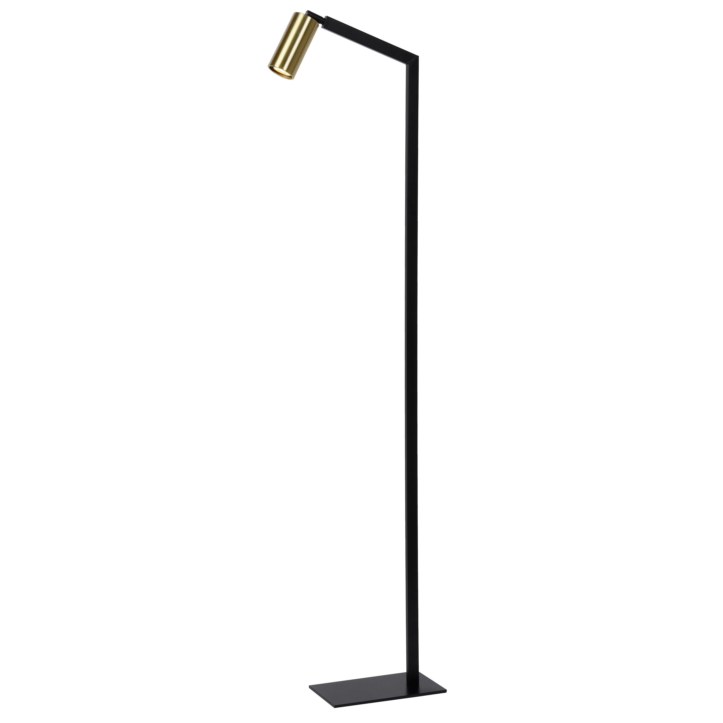 Sybil vloerlamp zwart messing